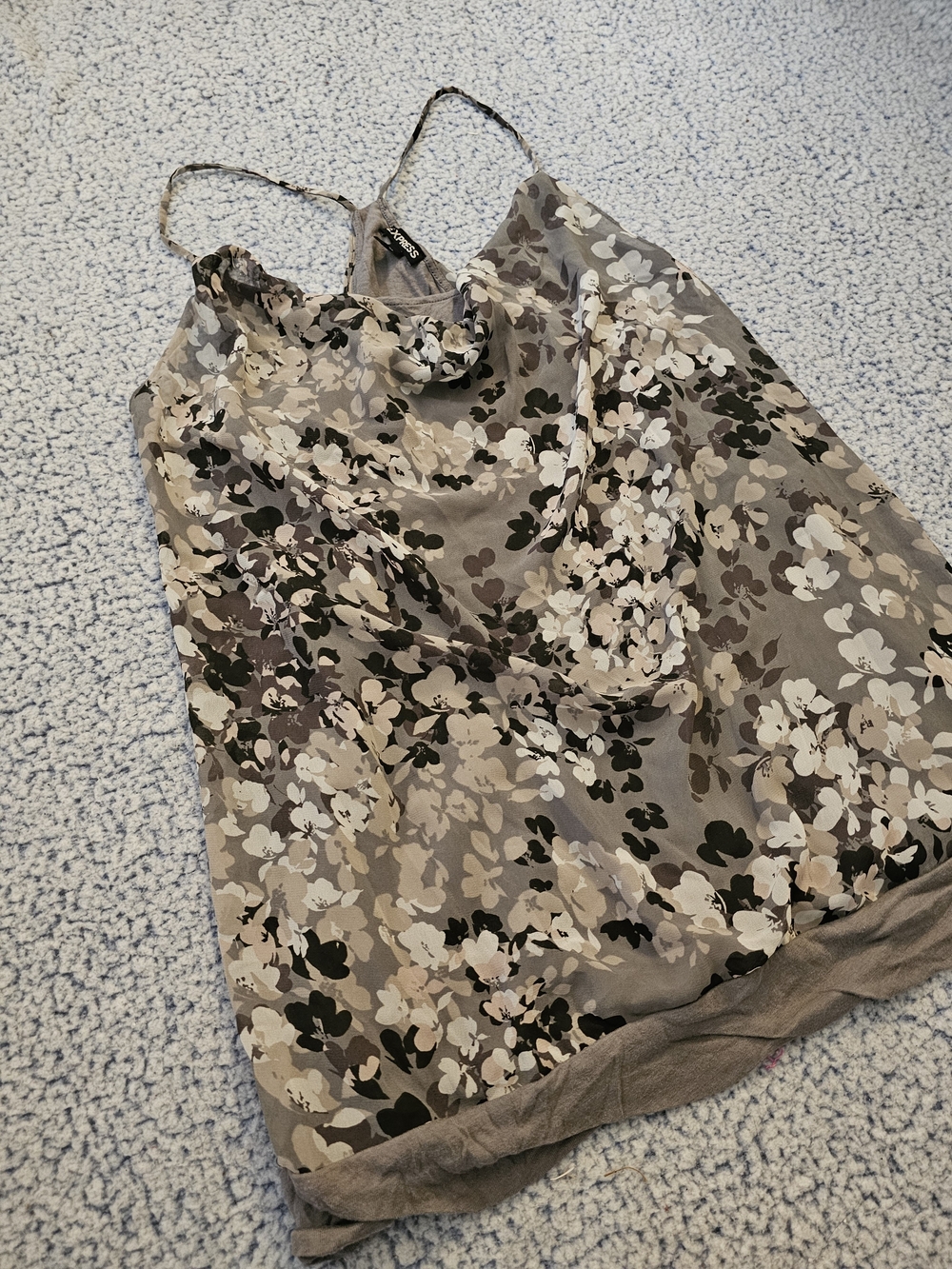 Floral Spaghetti-Strap Cami Top